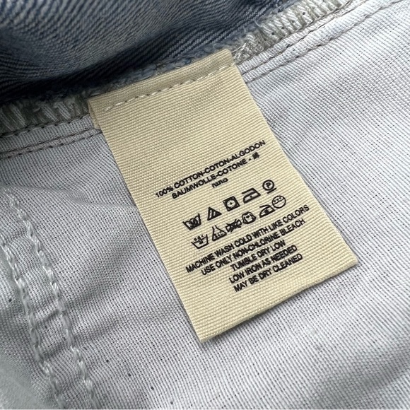 Free People Boho Distressed Hallie Denim Skirt Size 30/10 - Picture 12 of 12